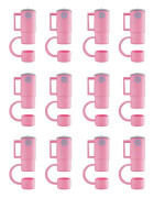 2023 Nya Heta 6/12Pcs Tumbler Forma Sugrör Toppar Skydd Sugrör Toppar Lock Mat-Grade Silikon Sugrör Toppar（12pcs）
