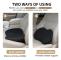 Bilstolsdyna, ergonomisk sittdyna för bil, memory foam cover, ortopedisk sittdyna för bilbarnstol, roadtrip väsentligheter (svart)