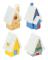 4-pack mini bydekoration julby hus harts hus landskapshus dekoration (5.30X2.50X2.10CM, som visas på bilden)