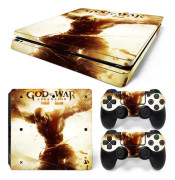 God of War PS4 Slim Cool Body Stickers Färgfilmdekal Vinyl Playstation-konsol och kontroller PS4 Slim Skin Protective Cover