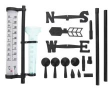 3-i-1 multifunktionellt utomhusväderinstrument termometer regnmätare vindriktning (bild)