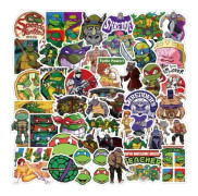 50 st Teenage Mutant Ninja Turtles TMNT Söta karaktärsdekaler Roliga tecknade Estetiska Laptop Bilmix Anime Sticker Kid Toy