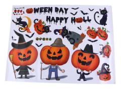 Halloween-dekaler Halloween-fönsterdekaler Småbarnsfönsterdekaler Fönsterdekaler (30X7CM, som visas på bilden)
