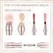 4 In 1 Retractable Metal Makeup Brush(Rose Gold)