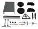 RC Car Trailer Simulering Aluminiumlegering RC Trailer Bilmodell med gummidäck för 1/8 1/10 RC Cars Titanium Färg
