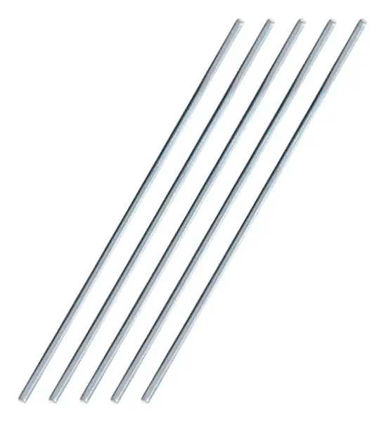 5 flussfylld tråd aluminium svets tråd praktiska metallelektroder (33X0.16X0.16CM, silver)