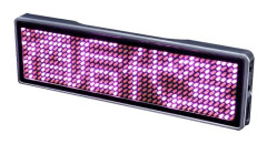 Uppladdningsbar Bluetooth Digital LED-bricka DIY Programmerbar Rullande Meddelande Varumärke Mini LED-display(Rosa)