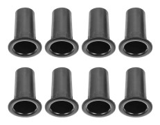 8 st kit högtalarstyrningshål uttag högtalarlåda portrör Abs högtalardelar (7,9X5,8 cm, svart)