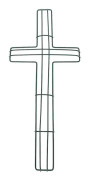 Påskkors järnkransram järnkransram korskransram krans (40,00X18,00X1,50CM, grön)