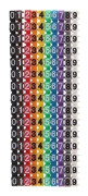 Kabelmarkeringsslangar, 0~9 Digital Number Tube Wire Number Label Tube, Färgglada Kabelmarkeringar Kabelmärkning (150PCS 1.5mm²)