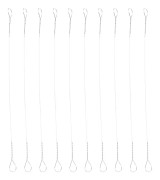 10-pack robust ostskärare tråd rostfritt stål ostskärare tråd ersättning kökstillbehör (14,50X0,40X0,10CM, silver)
