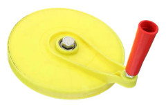 Spannmålskastare handvev jordbruksvinsch handtag plast handvev handtag (19.50X16.50X15.00CM, gul)