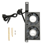 Minne Kylfläkt Dubbel 6025PWM 1000 till 3000 RPM 5V 3Pin Aura Sync ARGB Minneskylare för DDR DDR2 DDR3 DDR4 DDR5 Svart
