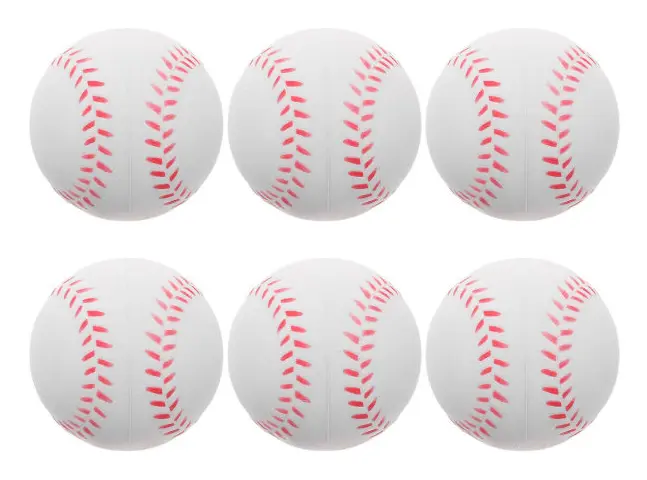 Färgglad träningsboll mjukboll PU utomhusträning baseboll (5.00X5.00X5.00CM, som visas på bilden)