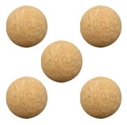 5-pack fotbollskorkboll bordfotboll bordfotbollstillbehör (3,6X3,6CM, som visas på bilden)