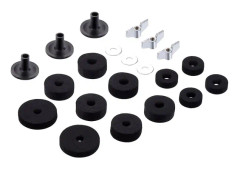 21st Cymbal Filt Hi-Hat Clutch Filt Hi Hat Cup Filt Cymbal ärmar med bas vingmuttrar Bricka för cymbal staplare