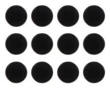 12-pack jeansknappar - jeansersättningsknappar - direktknappar i legering - byxor (1,70 x 1,70 x 1,50 cm, svart)
