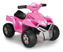 FEBER - Quad Racy Pink - Elfordon för barn 6 volt