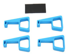 4st för PS4 Slim Heightening Bracket Värmeavledning Spelkonsol Horisontell Heighten Hållare för PS4 Slim Tillbehör Blå