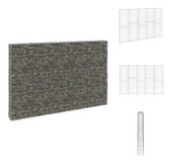 The Living Store Gabionmur galvaniserat stål 300x30x200 cm