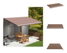 The Living Store Markisväv brun 6x3,5 m
