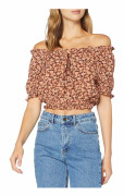 Blus - blus - liquette Pieces - 17104861 - Pcmaggie SS Cropped Top Blouse Woman