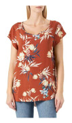 Blus - blus - likett Only - 15222174 - Onlnova Life S/S Top Ptm Blus, Pain au Gingembre/AOP: 333 Devon, 36 Damer
