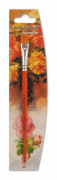 Borste - Nespoli borstsats - N0BV125L06 - Platt dekorativ borste FSC trä Skotsk Konex fiber Storlek 6 Orange 6