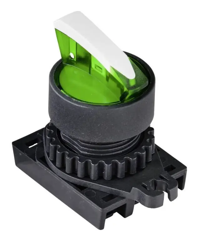 TRU COMPONENTS TC-9860172 S2SRN-L5G option key spänn anordning grön 2 x 60°