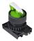 TRU COMPONENTS TC-9860172 S2SRN-L5G option key spänn anordning grön 2 x 60°