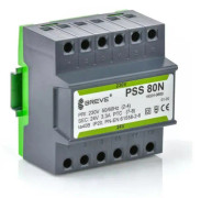 Enfas transformator PSS 80N 230/24V IP30 på TH-35 DIN-skena i modulhus
