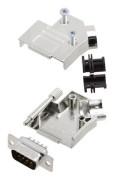 Amphenol L17D45ZK15+L717SDA15P D-Sub stiftlist set 45 ° Antal poler: 15 Lödhona 1 st