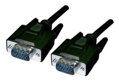 Nanokabel 10.15.1302, 1,8 m, VGA (D-Sub), VGA (D-Sub), hane, hane, svart