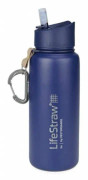 Generisk Lifestraw Go vattenflaska i rostfritt stål 710 ml marinblå