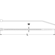 CLAMP - CIRKLIPP | Kabelklämma 240 mm x 7,60 mm naturlig TRU COMPONENTS TC-CV240L203 1592853 invändig skåra 100 st.