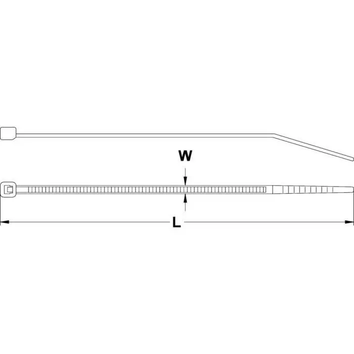 CLAMP - CIRKLIPP | Kabelklämma 240 mm x 7,60 mm naturlig TRU COMPONENTS TC-CV240L203 1592853 invändig skåra 100 st.