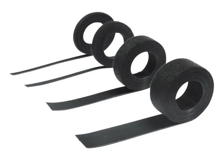 Hebotec 11-KE30005FRT Kardborreband för paketering Statisk del och fleecedel (L x B) 5000 mm x 30 mm Svart 5 m
