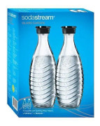 SodaStream 1047200490 glaskaraff, 2 x 0,6 L, för kristallförsörjning