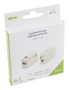 Terminal för belysning - WAGO - 224-112 - Flexibel: 0,5-2,5 mm², Stel: 1-2,5 mm² - 3 poler - Vit