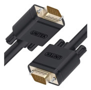 Unitek Y-C512A - VGA-kabel - HD-15 (VGA) (hane) till HD-15 (VGA) (hane) - 8 m - tumskruvar - svart