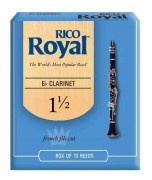Rico Rico Royal Reeds för E flat klarinett, styrka 1,5, förpackning om 10 st