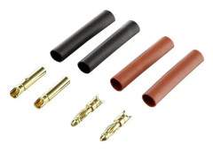 Reely Hane-kontakt för batteri 2 mm guld 2 par