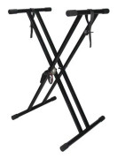 Tiger Double Braced X Frame Keyboard Stand and Securing Straps