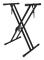 Tiger Double Braced X Frame Keyboard Stand and Securing Straps