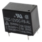 ELEKTRONISK RELÄ sourcingmap® Spole DC 12V 4-stift Svart plasthus Strömrelä