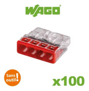 Pott med 100 mini 4-trådsterminaler S2273 WAGO