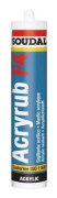Akrylspackel ACRYRUB F4 grå patron 300ml - SOUDAL - 120660