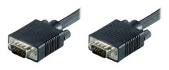 MicroConnect - VGA-kabel - HD-15 (M) till HD-15 (M) - 10 m - gjuten, tumskruvar - svart