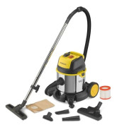 STANLEY våt- och torrdammsugare - 1400 W - 20 L tank i rostfritt stål - Bärbart eluttag