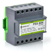 Enfas transformator PSS 80N 230/12V IP30 på TH-35 DIN-skena i modulhus